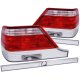 Mercedes Benz S Class 1997-1999 Custom Tail Lights Red and Clear