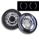 Jeep Wrangler 2007-2017 Black Chrome Headlights Conversion LED Halo