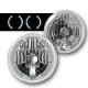 Jeep Wrangler 2007-2015 Chrome LED Halo Headlights Conversion