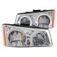 Chevy Avalanche 2003-2006 Clear Halo Headlights LED