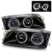 Mitsubishi Mirage Sedan 1997-2002 Black Halo Headlights